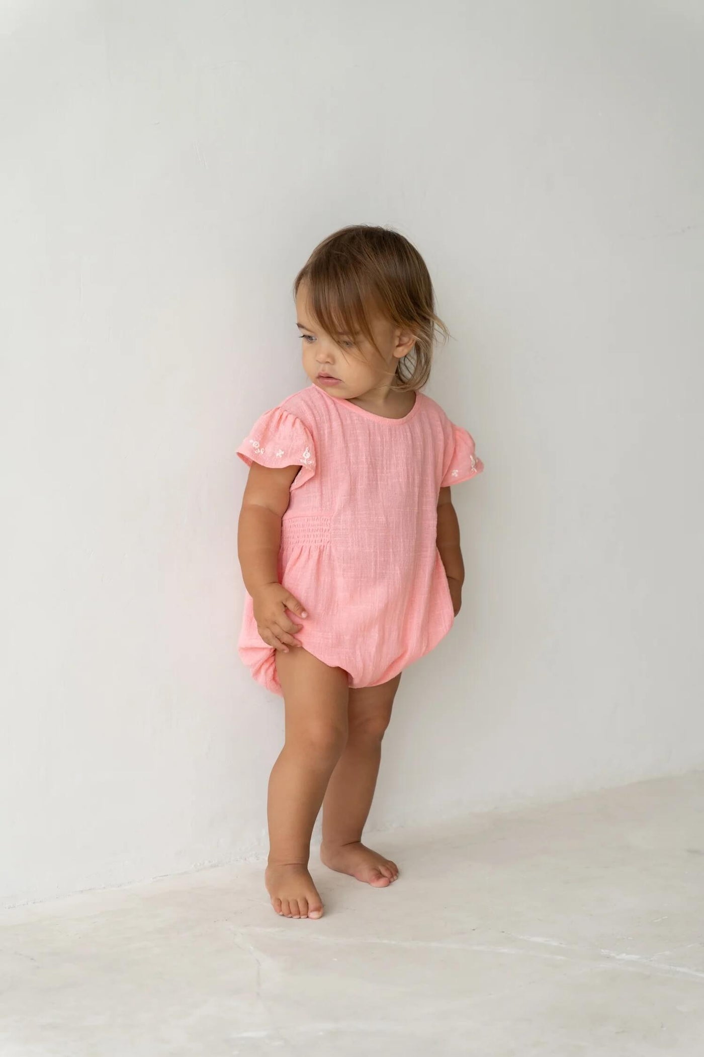 Blossom Romper - Coral