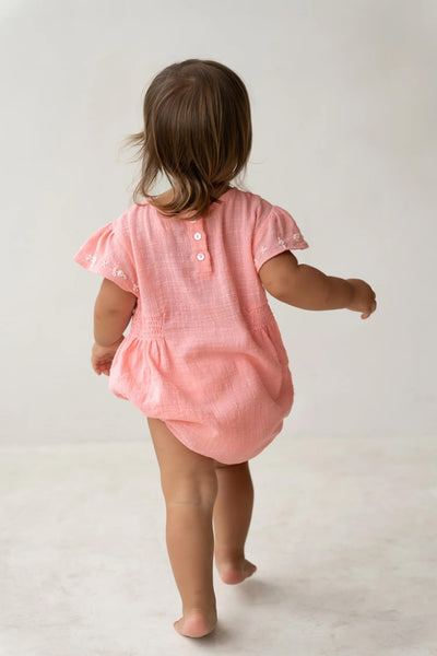 Blossom Romper - Coral