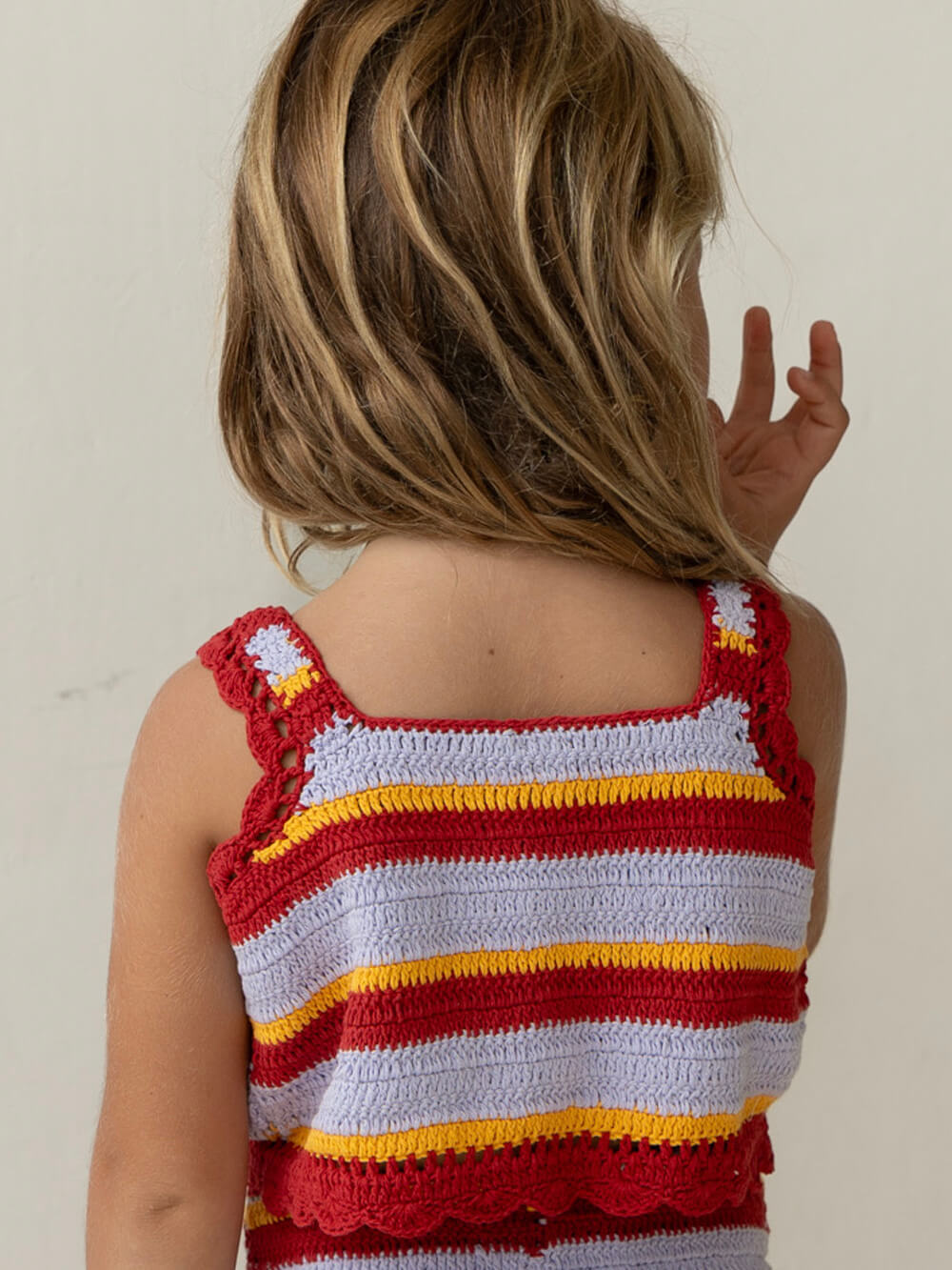 Crochet Top - Sunset Stripe