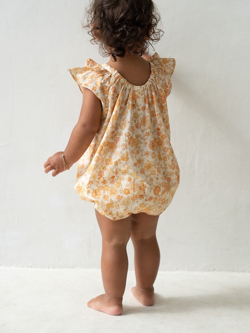 Opie Romper - Buttercup Print