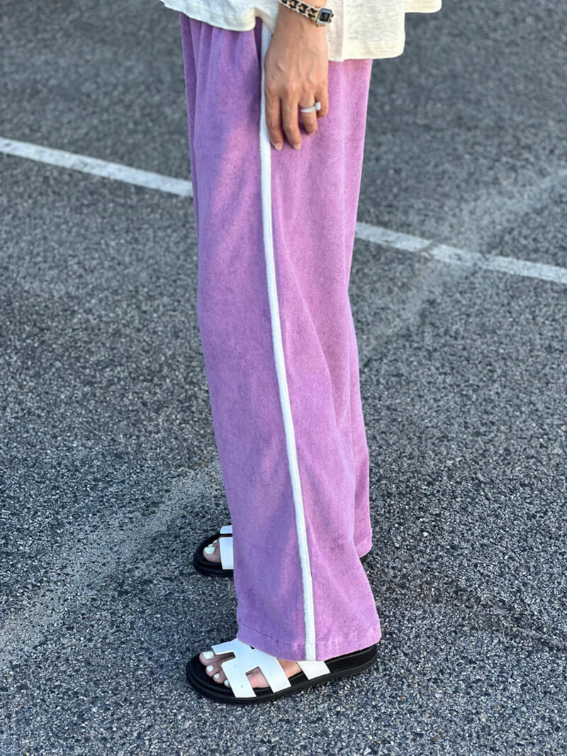 Piper Terry Racer Pants - Wisteria